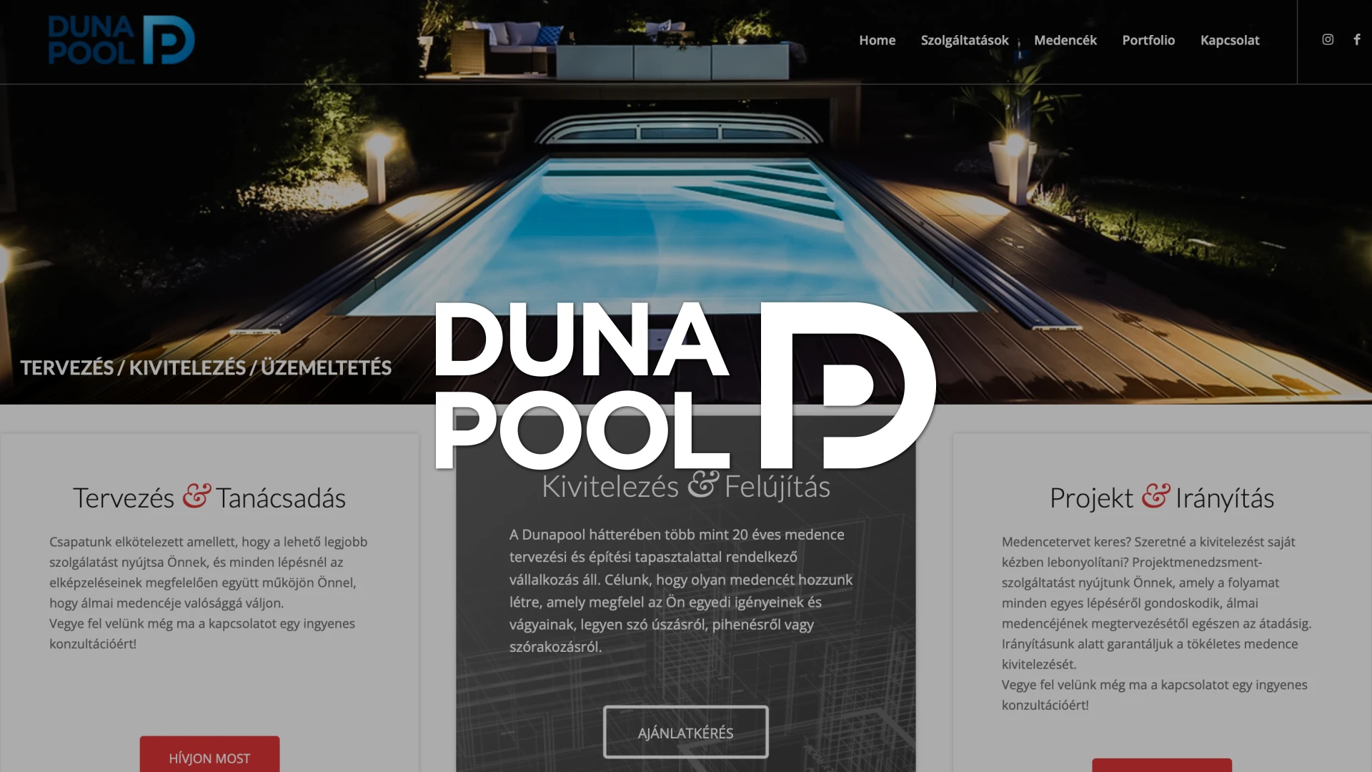 DunaPool weboldal